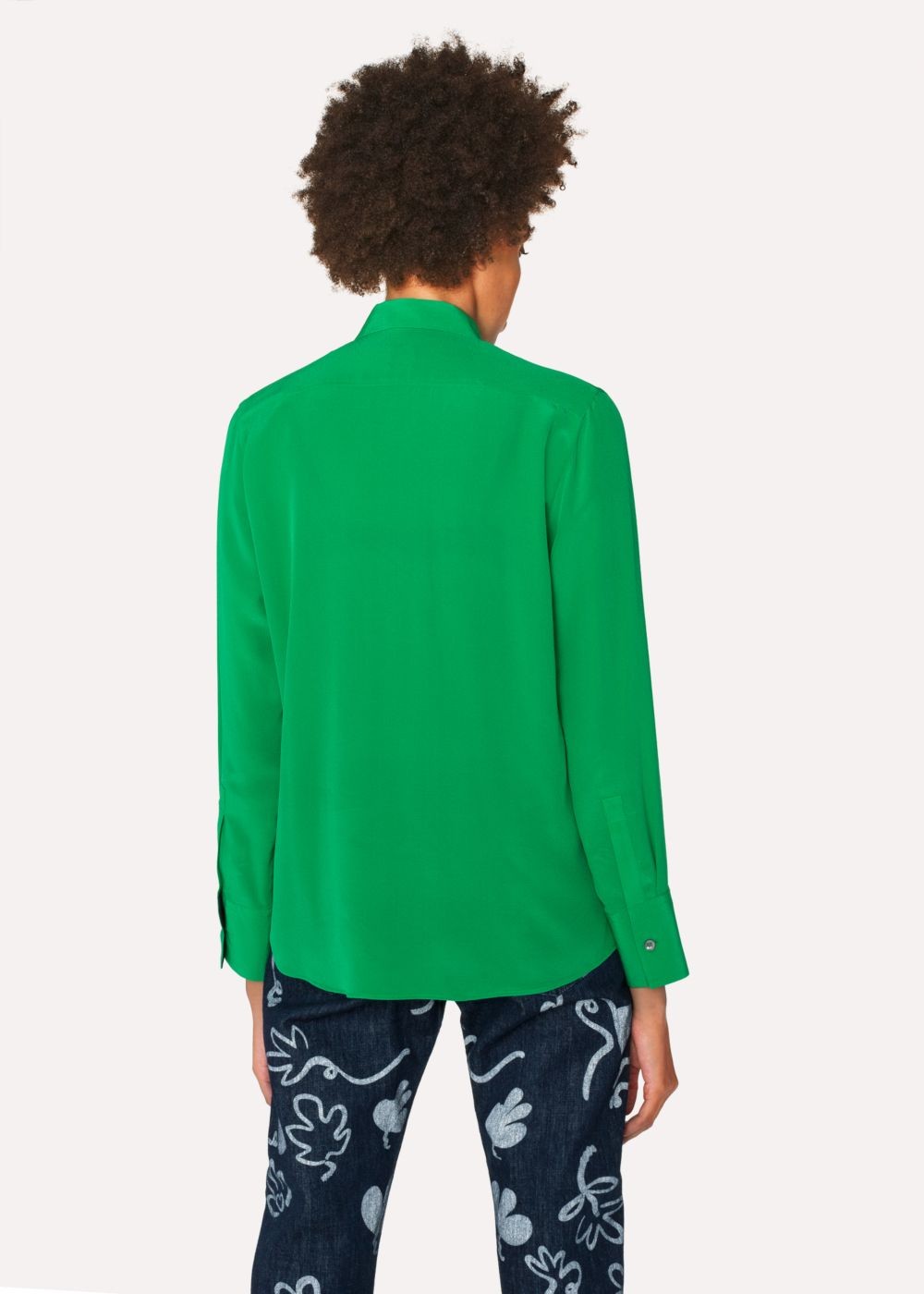 Paul Smith Women's Green Silk Shirt