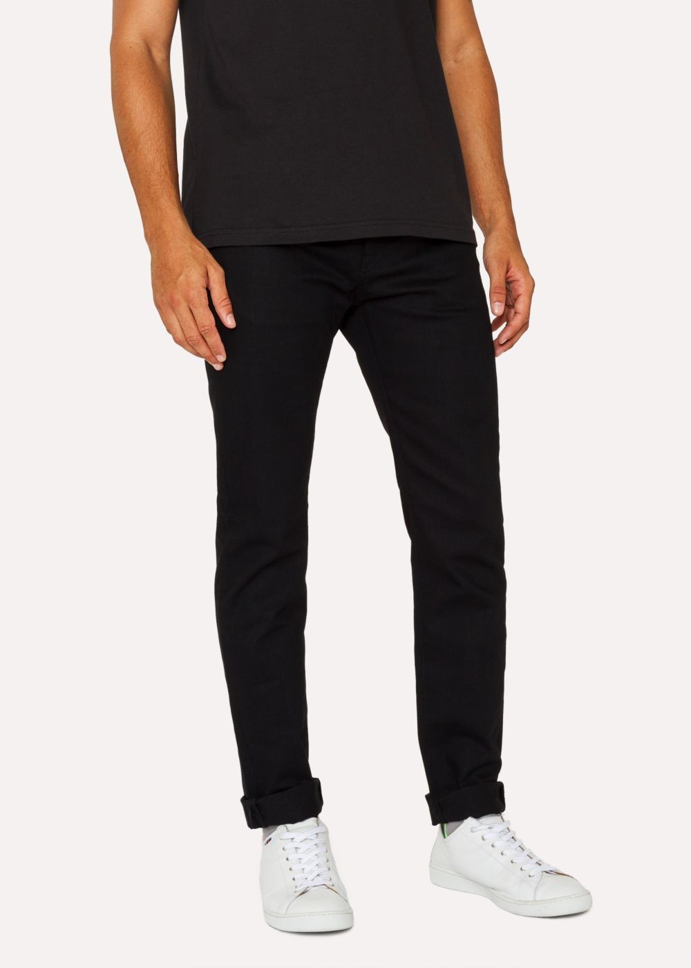 Paul Smith Men's Slim-Fit 12Oz 'super Black' Stretch-Denim Jeans