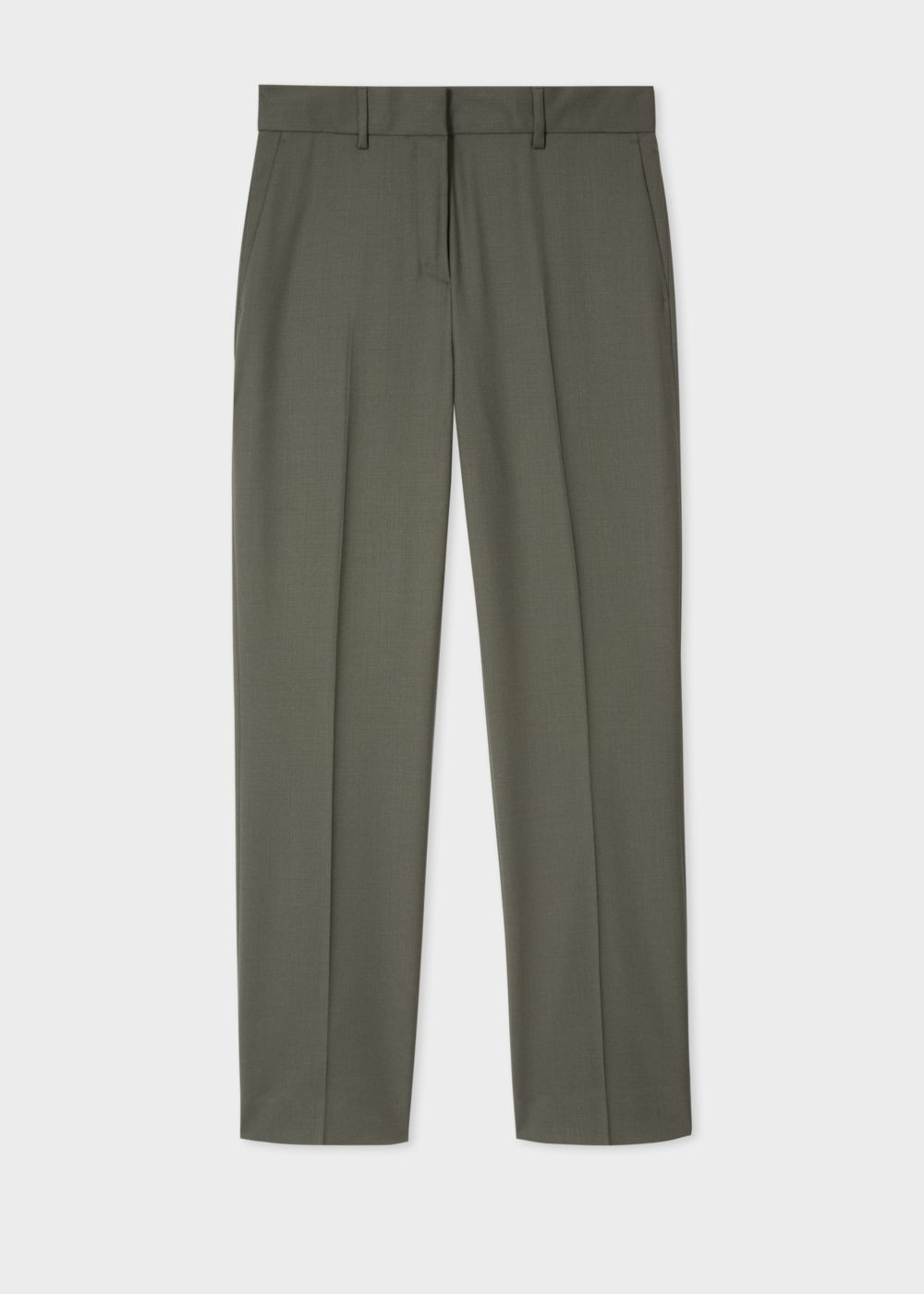 Paul Smith A Suit To Travel In - Women's Olive Green One-Button Wool Suit