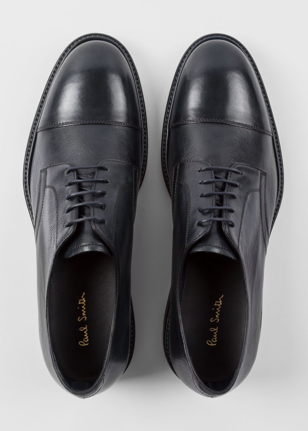 Paul Smith Mens's Dark Navy Leather 'rosen' Derby Sneakers