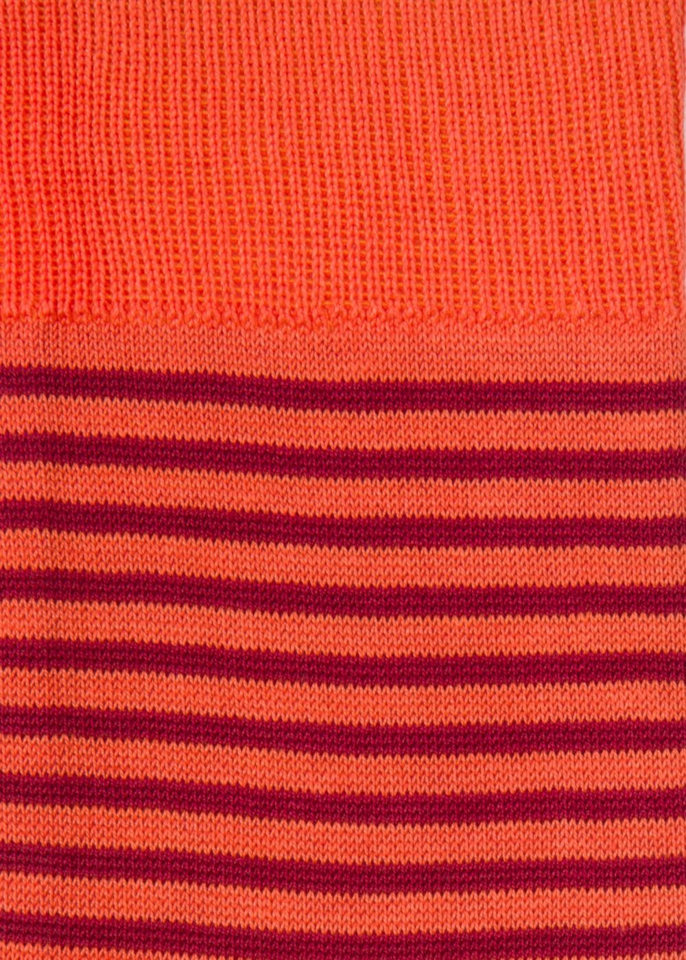 Paul Smith Men's Orange And Burgundy Thin Stripe Socks