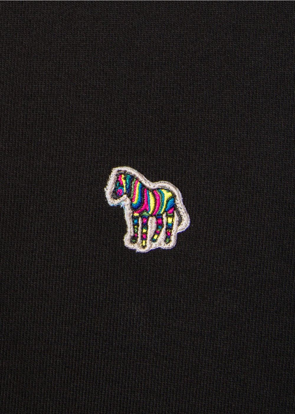Paul Smith Men's Black Organic-Cotton Zebra Logo Sweatshirt