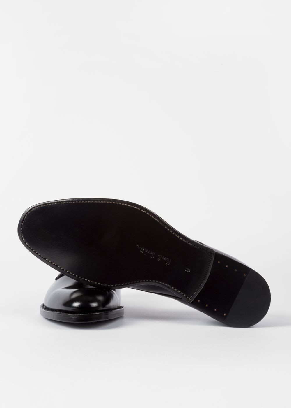 Paul Smith Men's Black Calf Leather 'portland' Derby Sneakers
