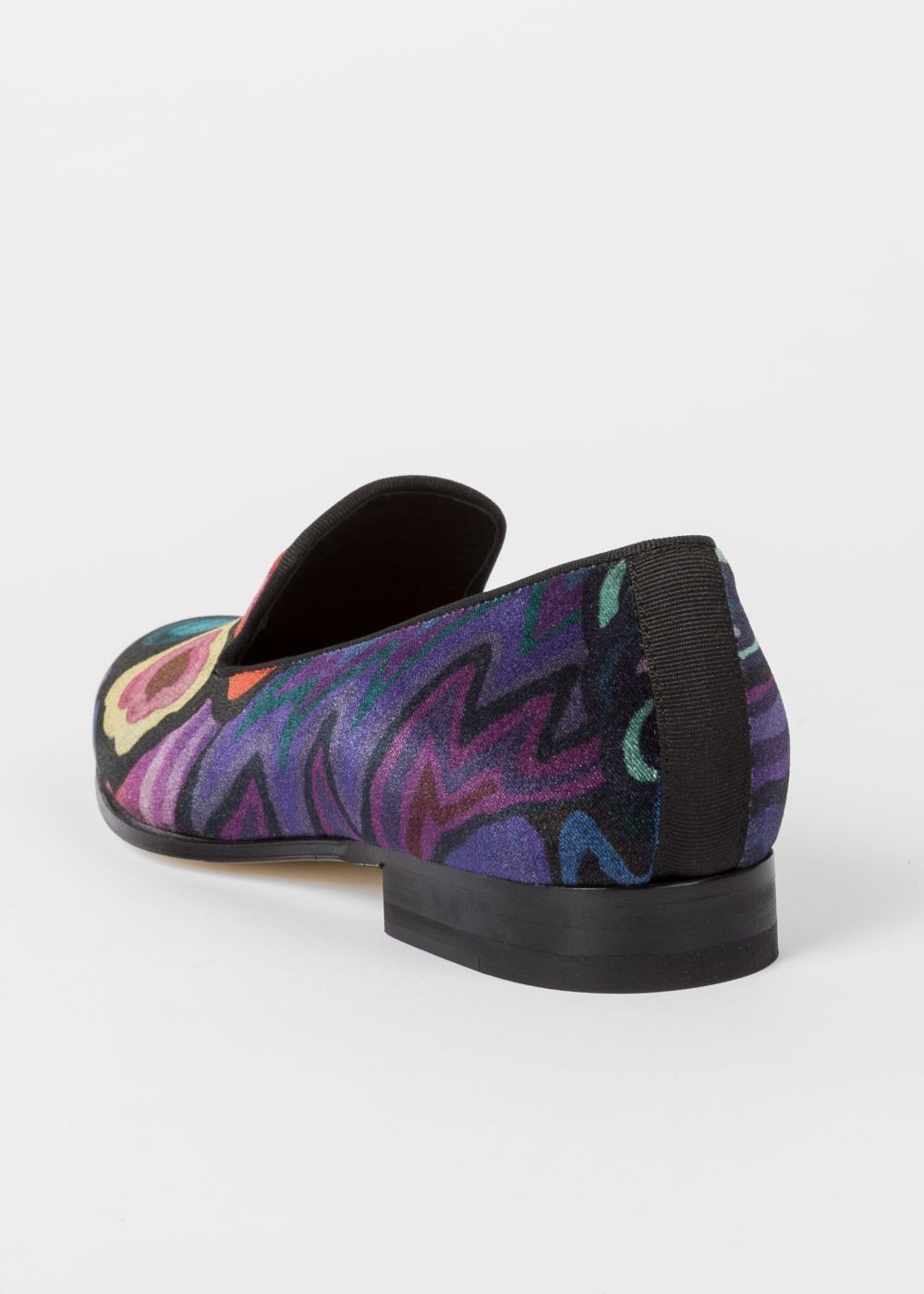 Paul Smith Women's Velvet 'dreamer' Print 'rudyard' Loafers Sneakers