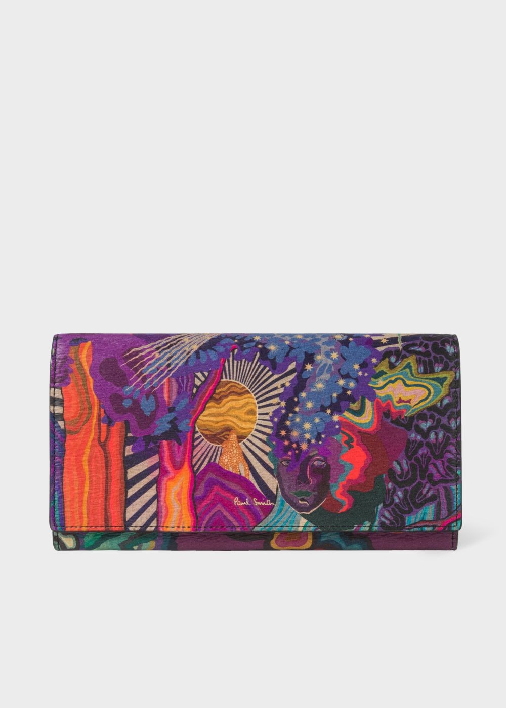 Paul Smith Lady's 'dreamer' Print Leather Tri-Fold Wallet