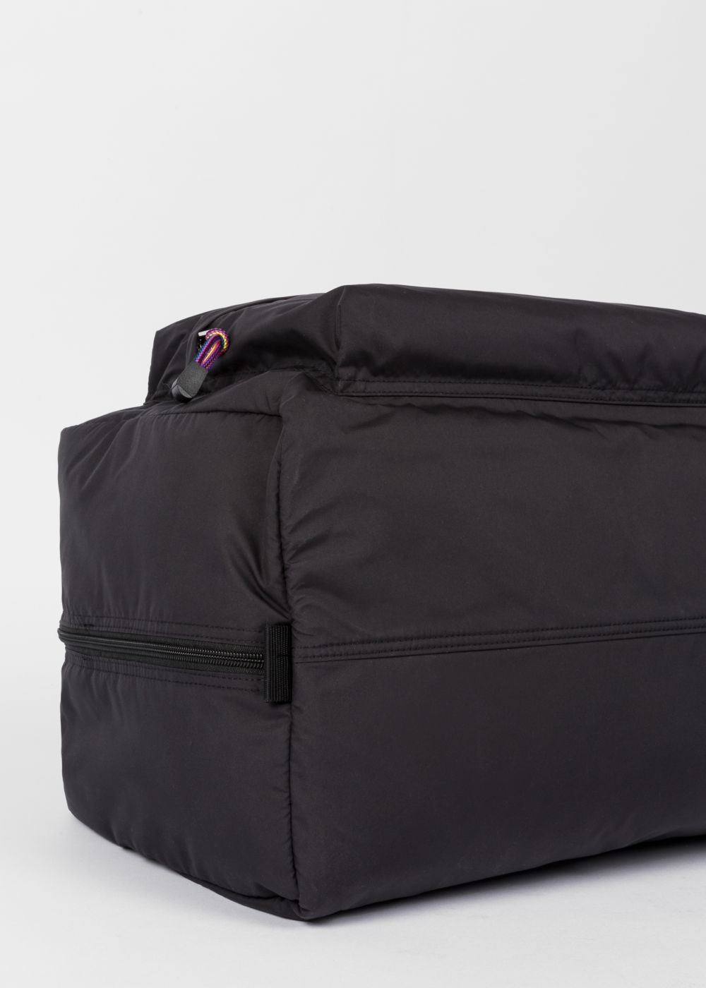 Paul Smith Men's Black 'zebra' Logo Duffle Bags