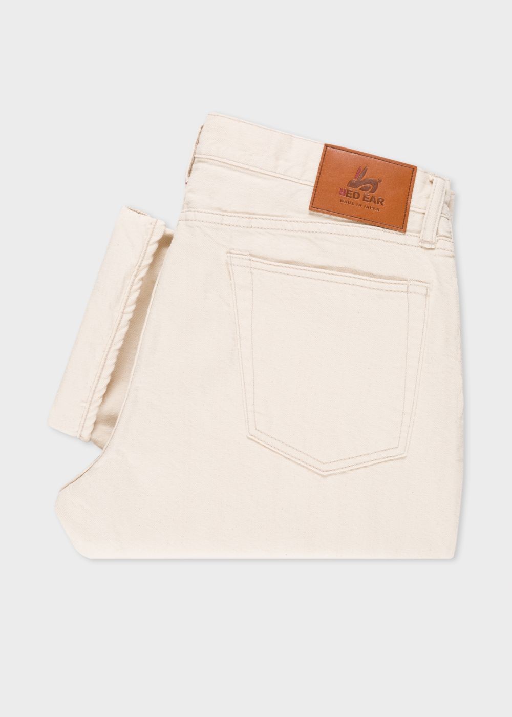Paul Smith Men's Standard-Fit Cream Red Ear Jeans