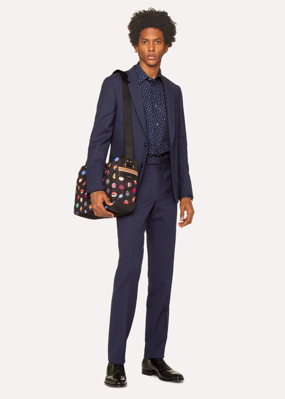 Paul Smith Men's 'cycle Dot' Print Canvas Messenger Handbag