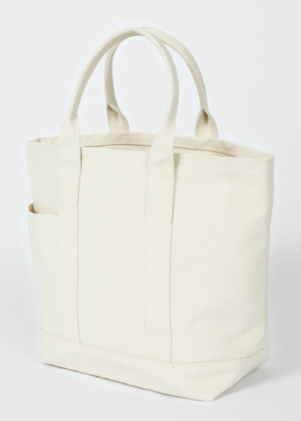 Paul Smith Red Ear Ecru Cotton Canvas Tote HandBags Women