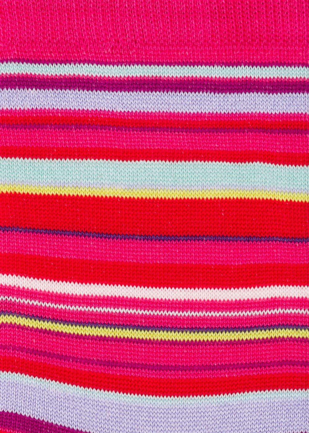Paul Smith Womens's Pink Multi-Coloured Stripe Socks