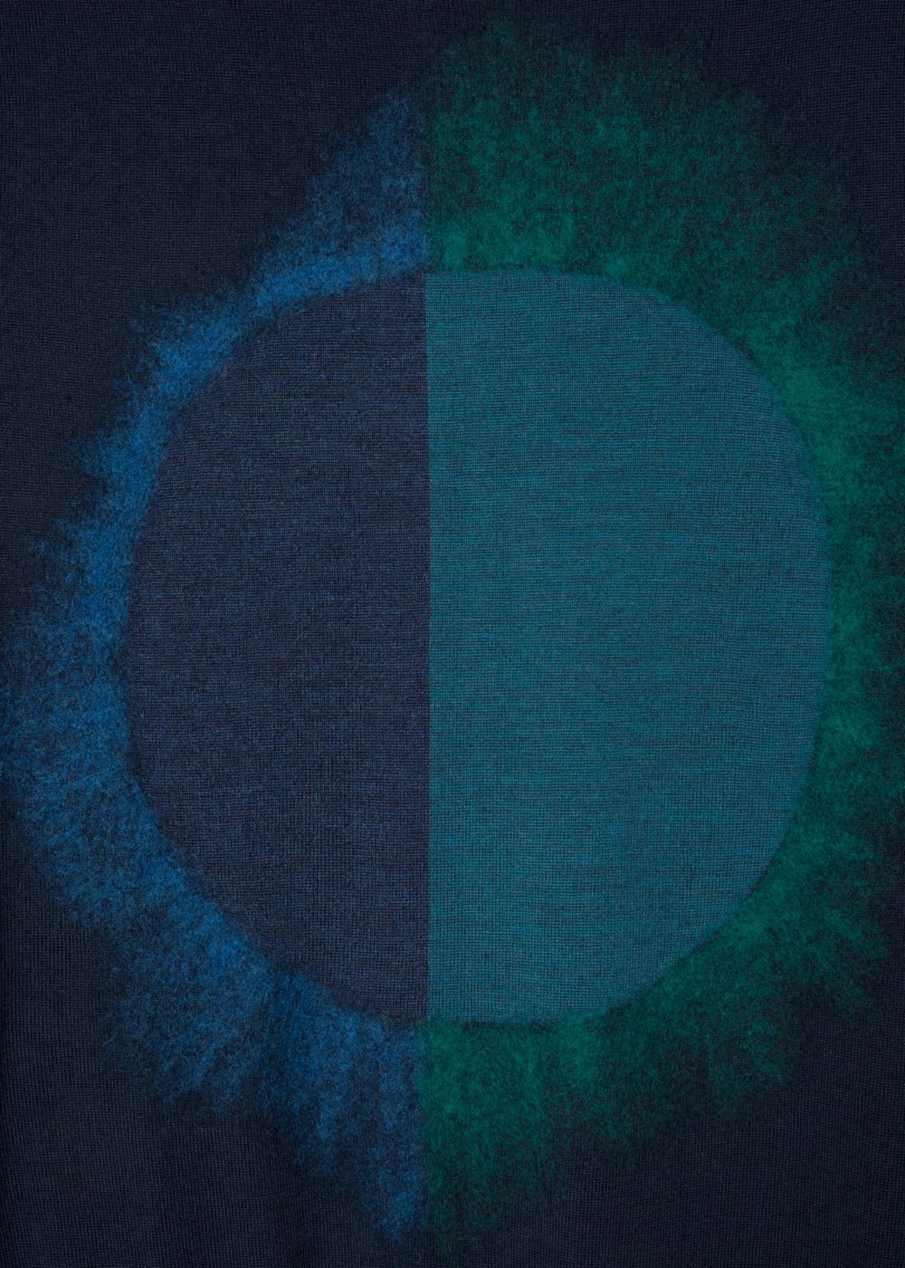 Paul Smith Men's Navy 'paint Spot' Merino Wool-Blend Sweater