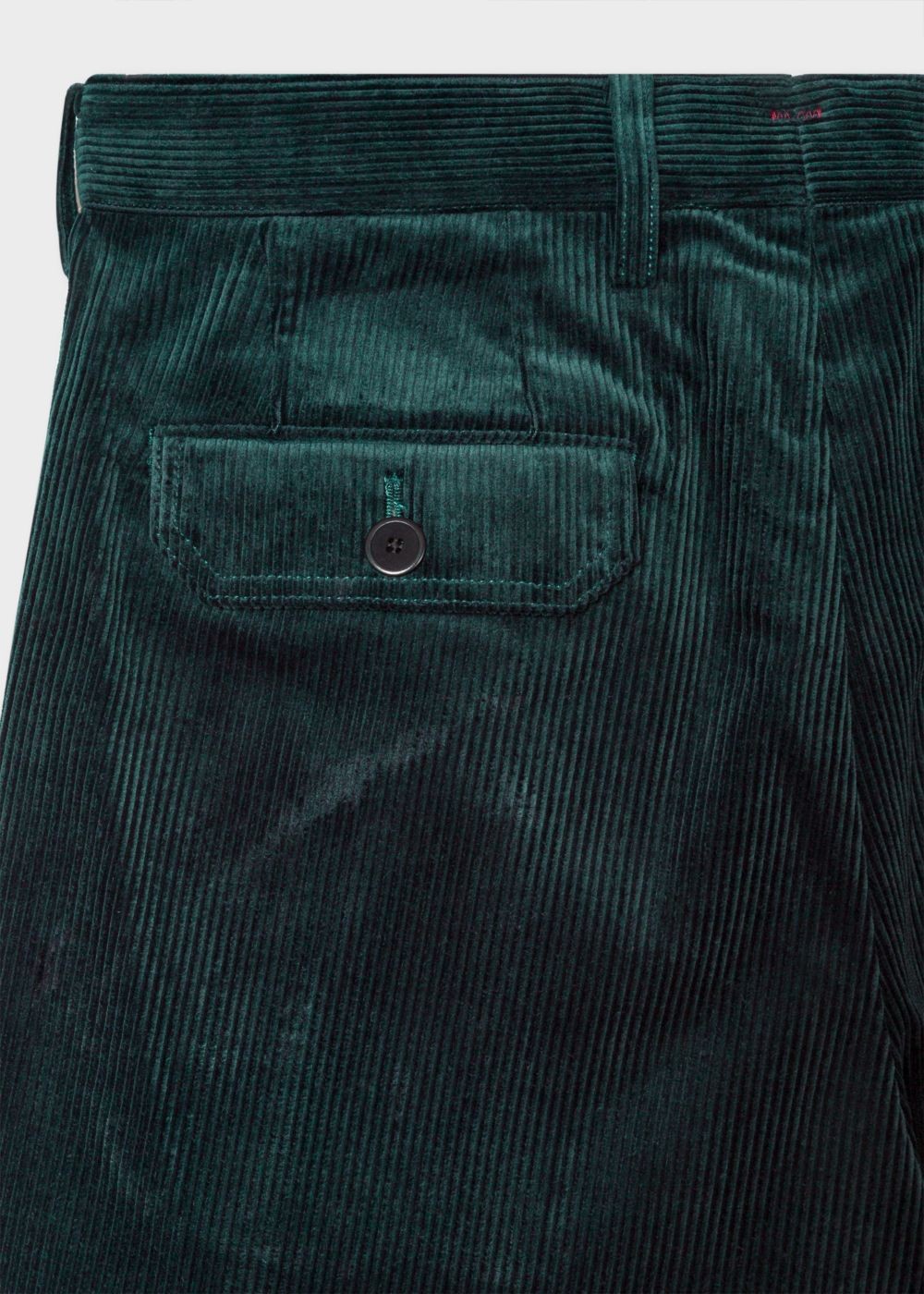 Paul Smith Men's Emerald Corduroy Red Ear Cropped Pants