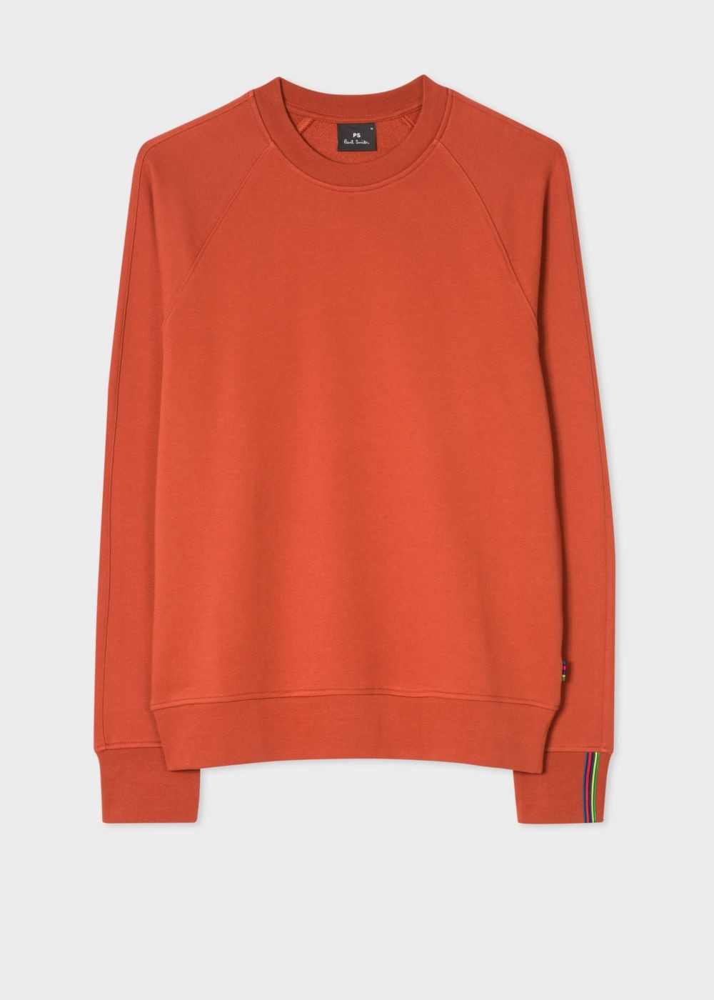 Paul Smith Men's Burnt Orange Cotton Raglan Sweatshirt