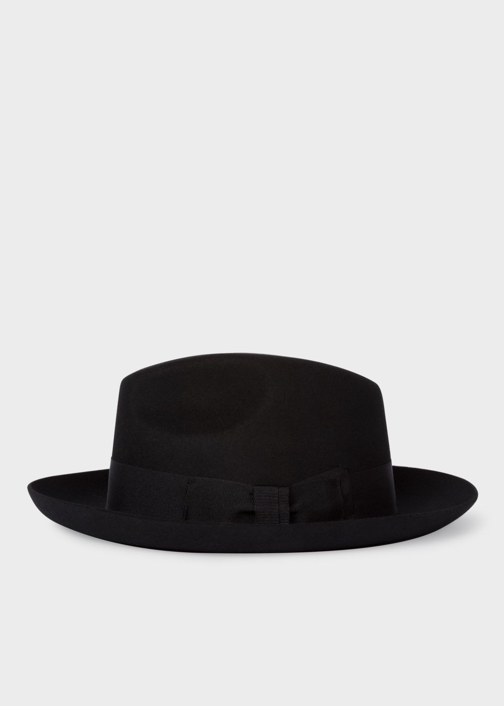 Paul Smith Men's Black Wool-Felt Fedora Hats