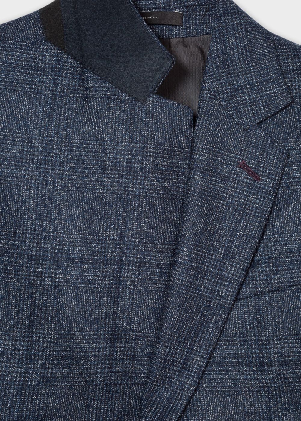 Paul Smith Men's Tailored-Fit Loro Piana Navy Dream Tweed Blazer Clothing