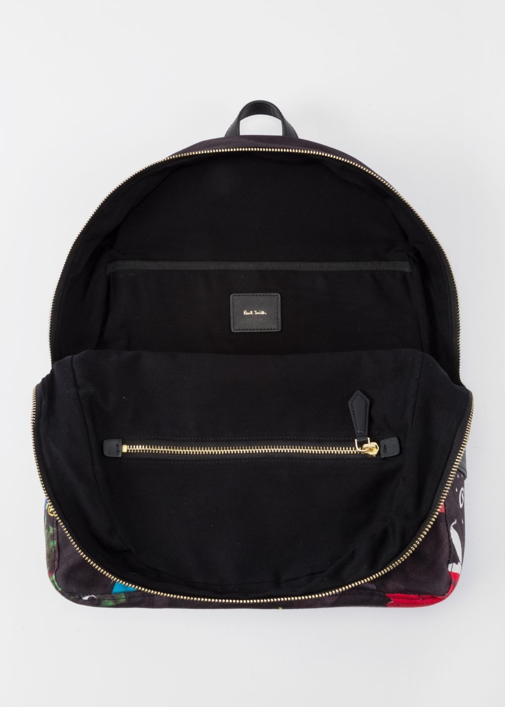 Paul Smith Men's 'cycle Gloves' Print Canvas Backpack