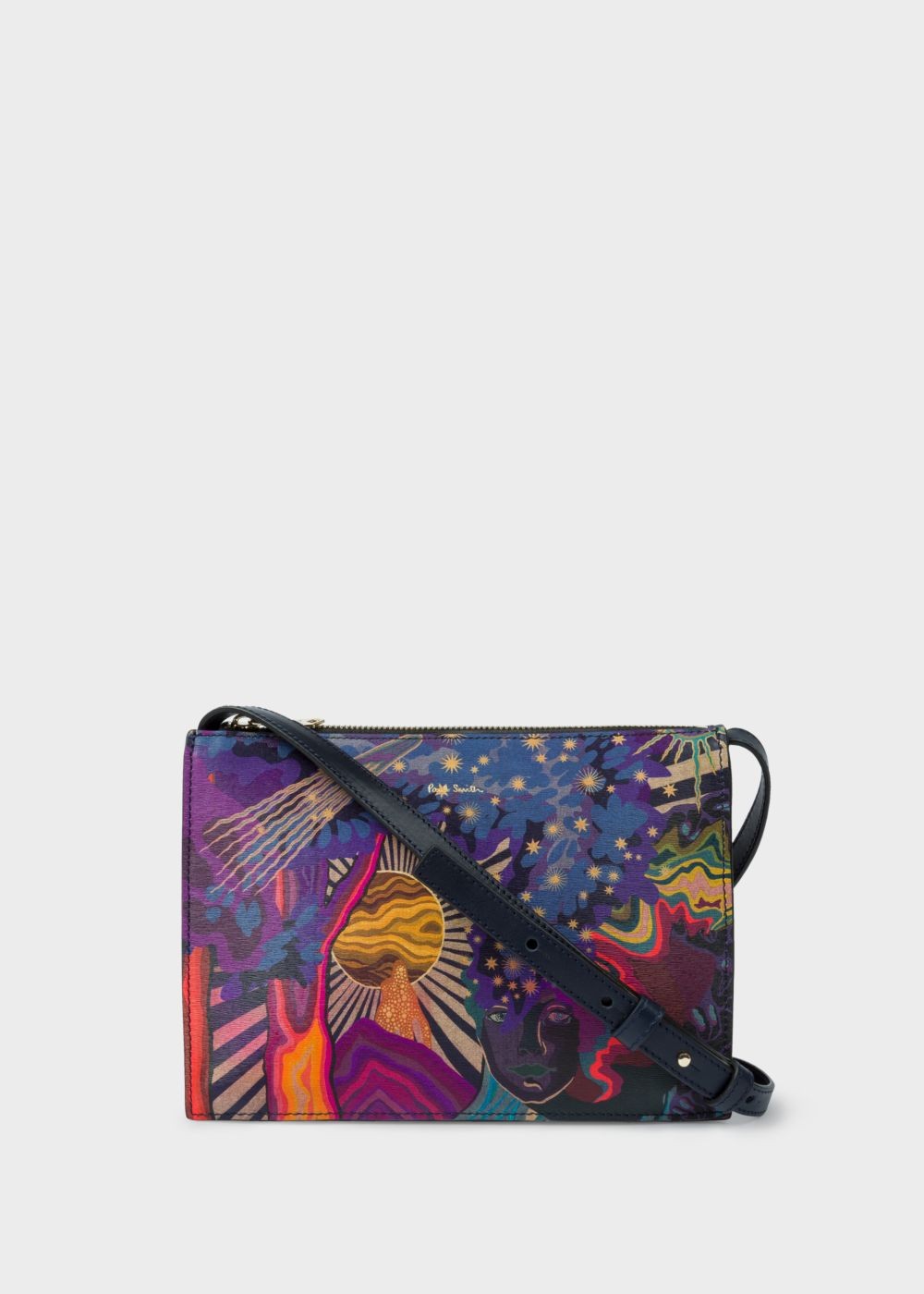 Paul Smith Women's Concertina 'dreamer' Print Leather Cross-Body Bags
