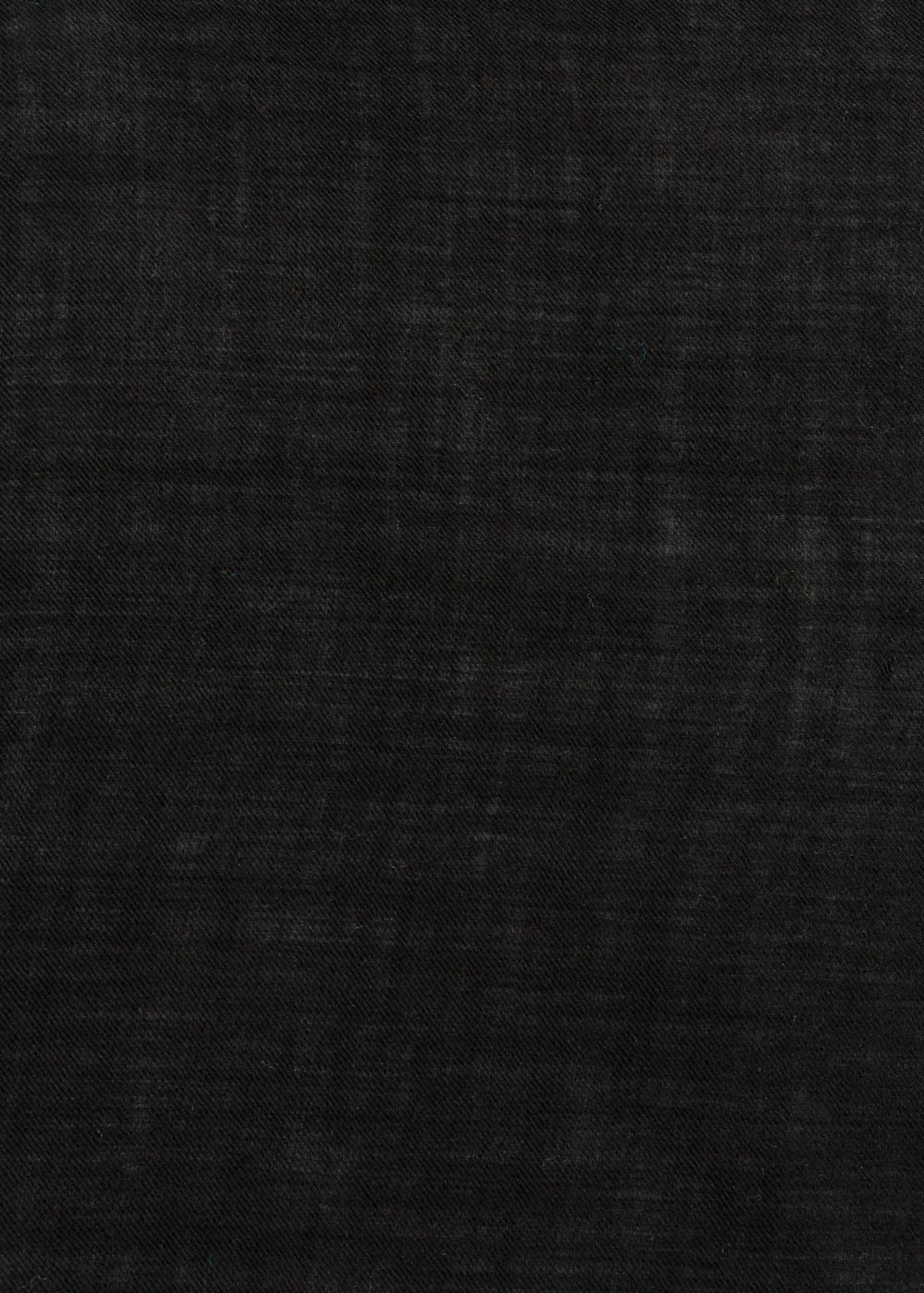 Paul Smith Men's Black 'lion' Embroidery Wool Scarf