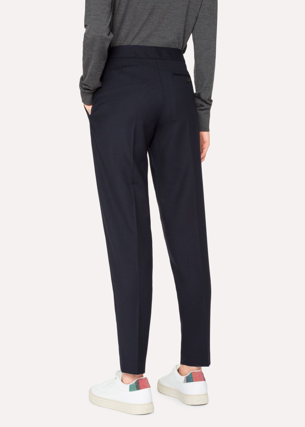 Paul Smith A Suit To Travel In - Womens's Classic-Fit Dark Navy Wool Pants