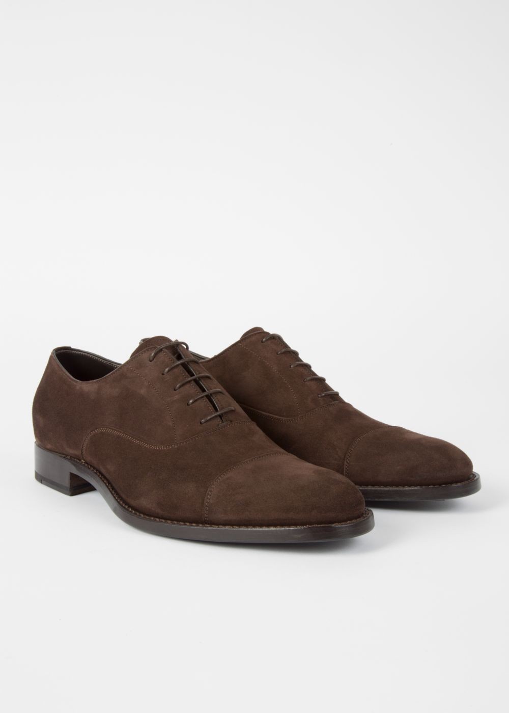 Paul Smith Men's Dark Brown Suede 'carlisle' Oxford Sneaker