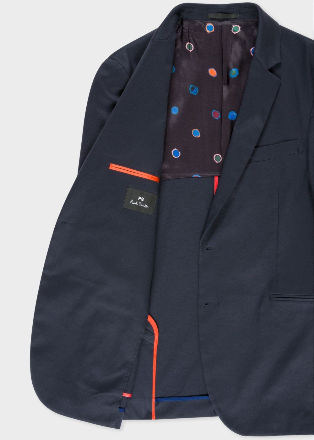 Paul Smith Mens's Slim-Fit Navy Buggy-Lined Blazer Clothing