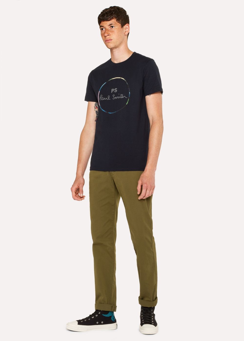 Paul Smith Men's Slim-Fit Khaki Stretch Pima-Cotton Chinos Clothing