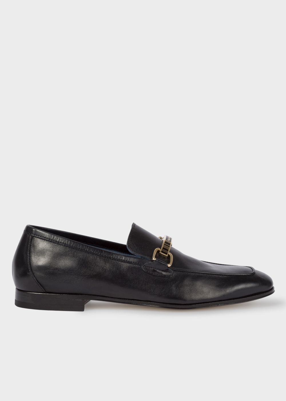 Paul Smith Women's Dark Navy Leather 'grover' Loafers Shoe