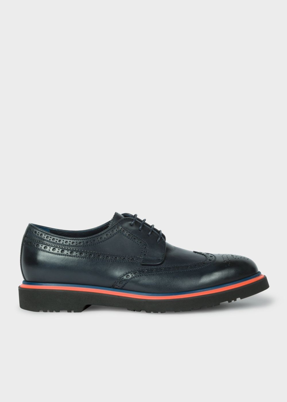 Paul Smith Men's Dark Navy Leather 'crispin' Brogues Trainers