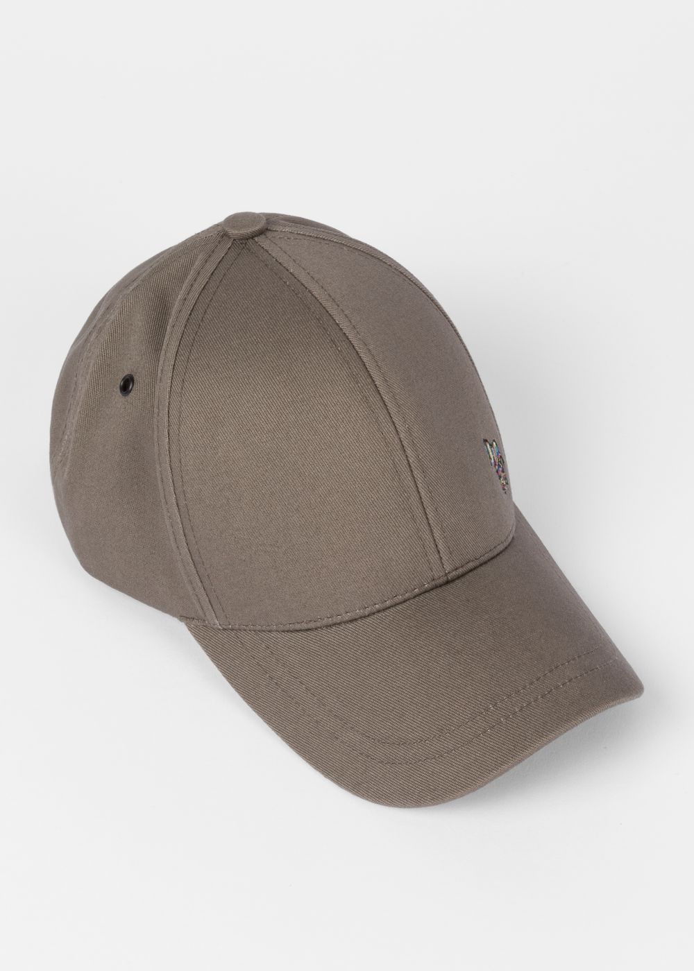 Paul Smith Men's Grey Cotton Zebra Logo Baseball Caps