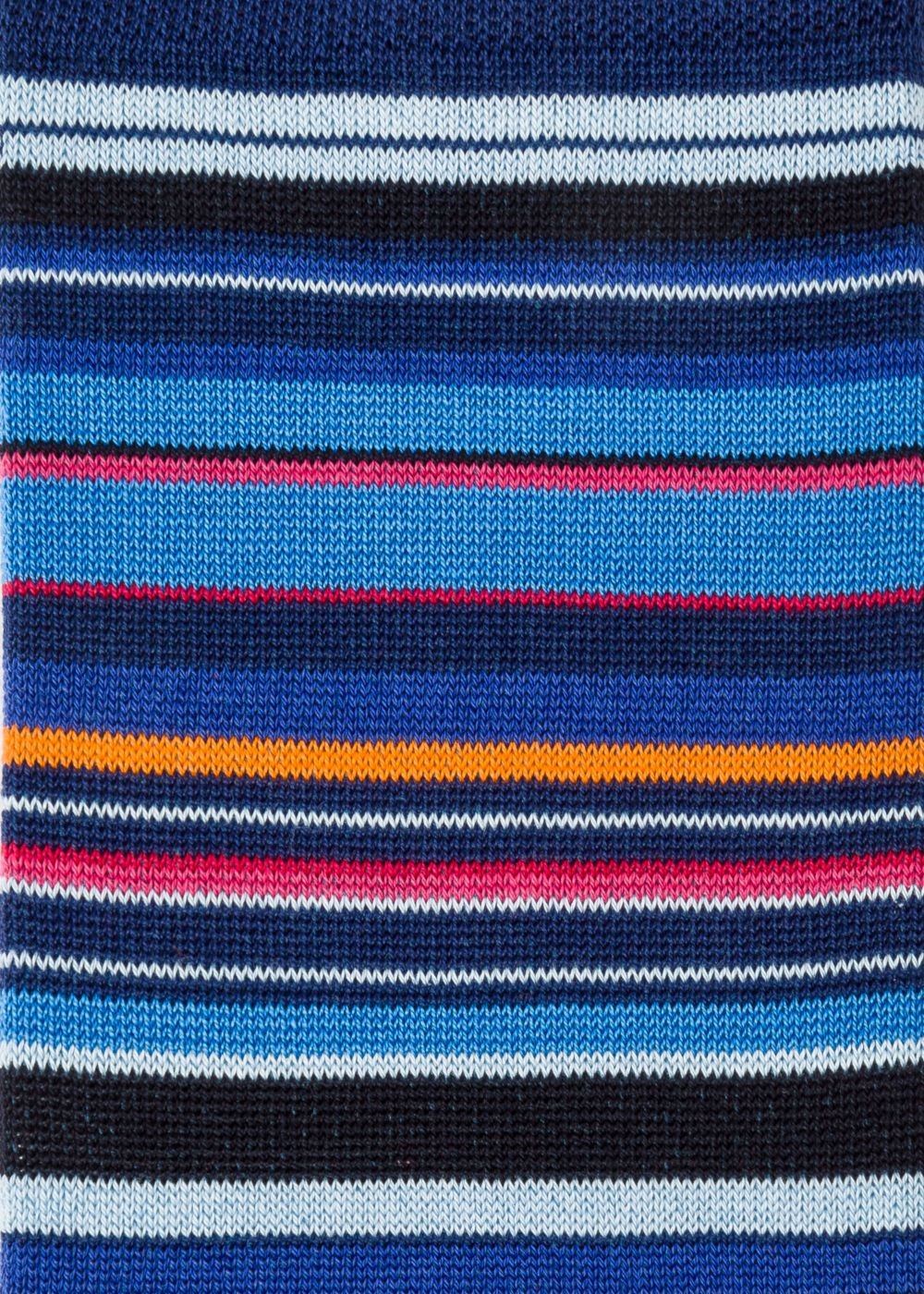 Paul Smith Lady's Navy Multi-Coloured Stripe Socks