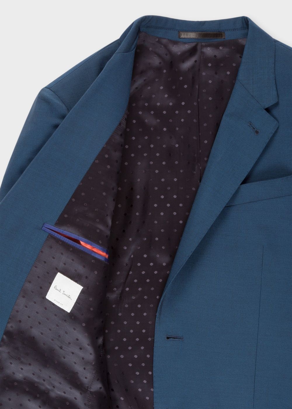 Paul Smith Men's Tailored-Fit Prussian Blue Wool-Mohair Suit