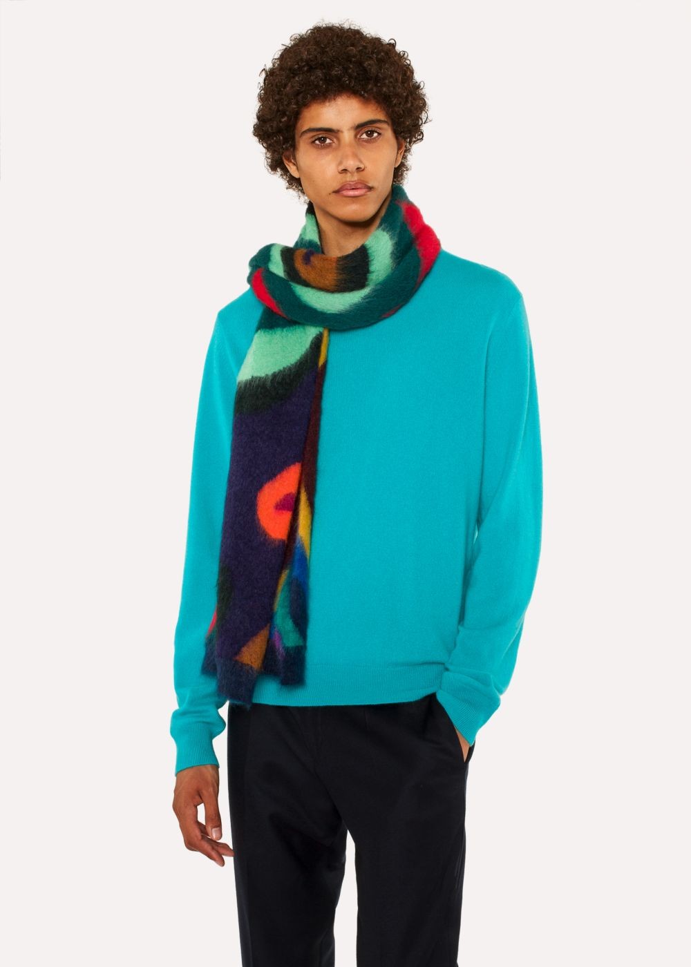 Paul Smith Men's 'dreamer Stripe' Wool-Blend Scarf