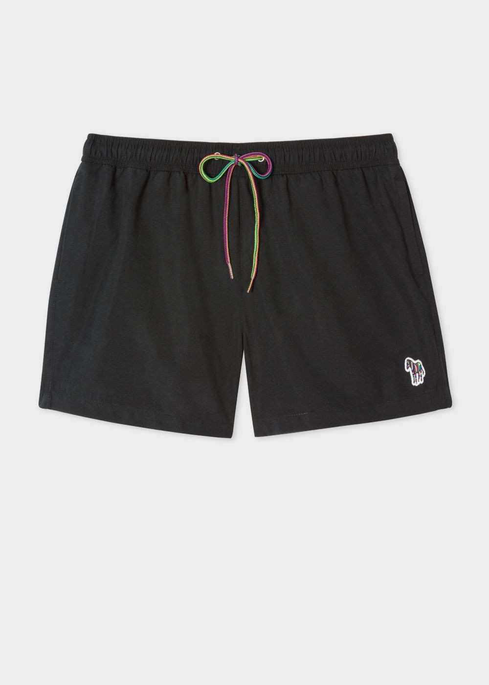 Paul Smith Mens's Black Zebra Logo Swim Shorts