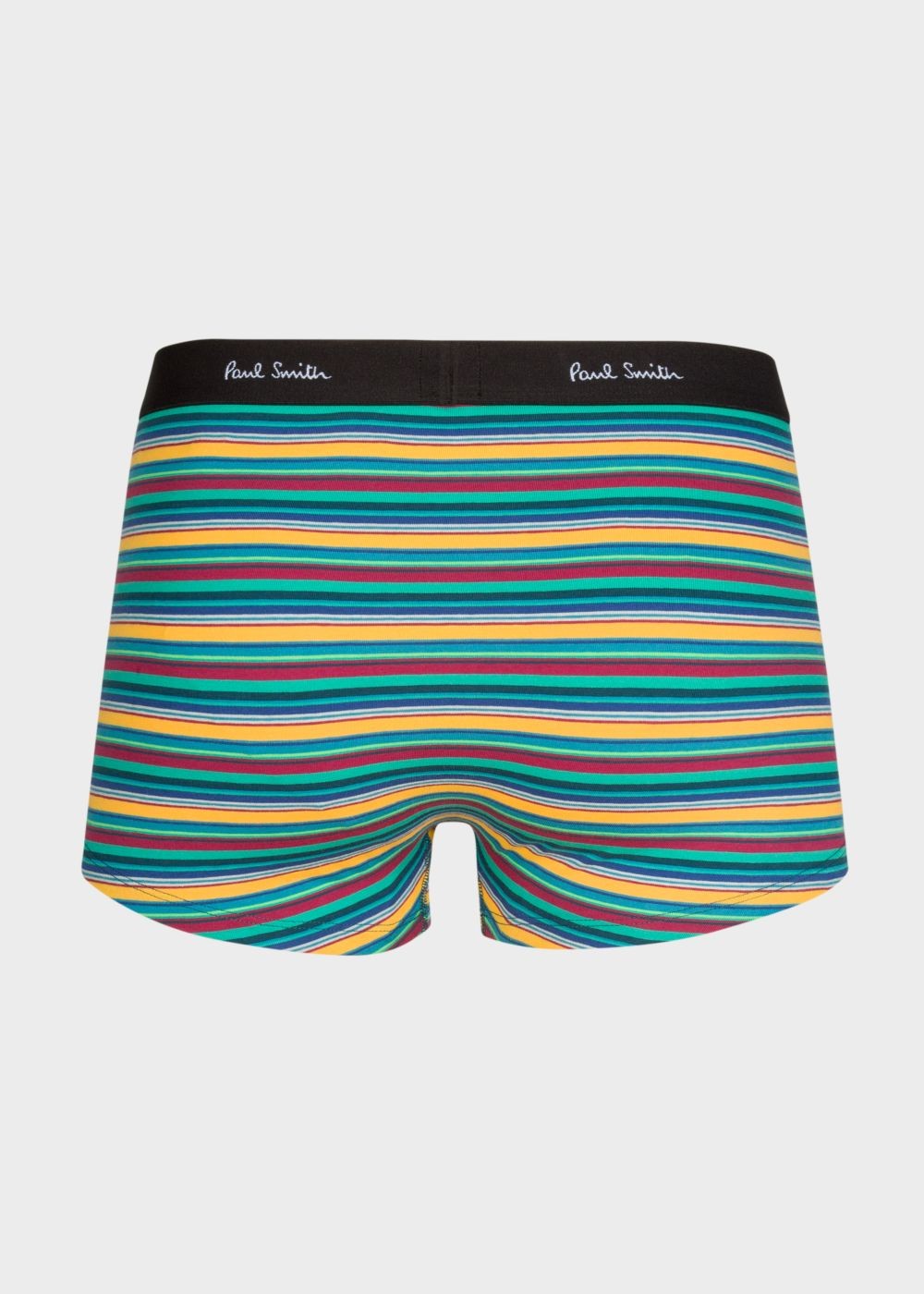 Paul Smith Mens's Green Multi-Coloured Stripe Low-Rise Boxer Briefs Clothing