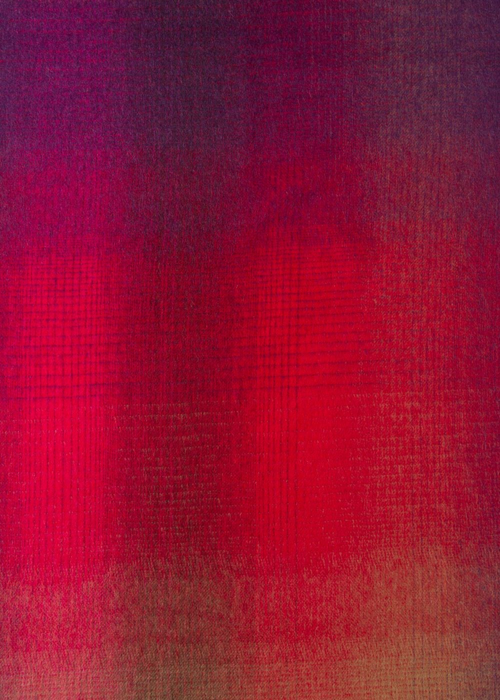 Paul Smith Men's Red Gradient Lambswool Scarf