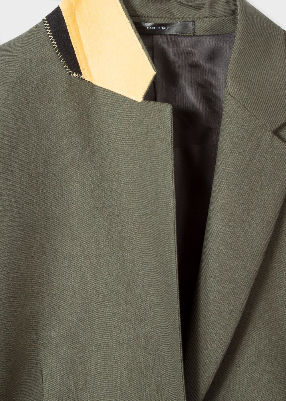 Paul Smith A Suit To Travel In - Womens's Olive Green One-Button Wool Blazer