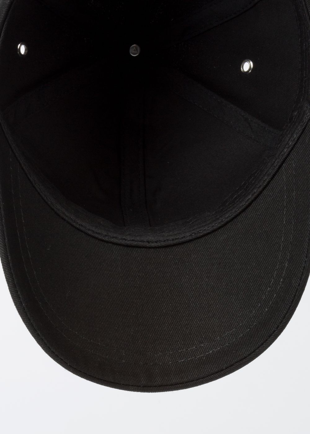 Paul Smith Mens's Black Cotton Zebra Logo Baseball Cap