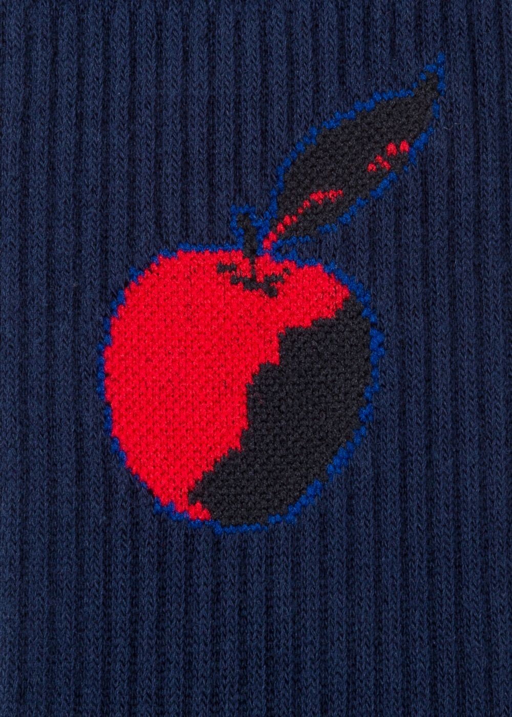 Paul Smith Men's Navy 'artful Lives' Jacquard Ribbed Socks