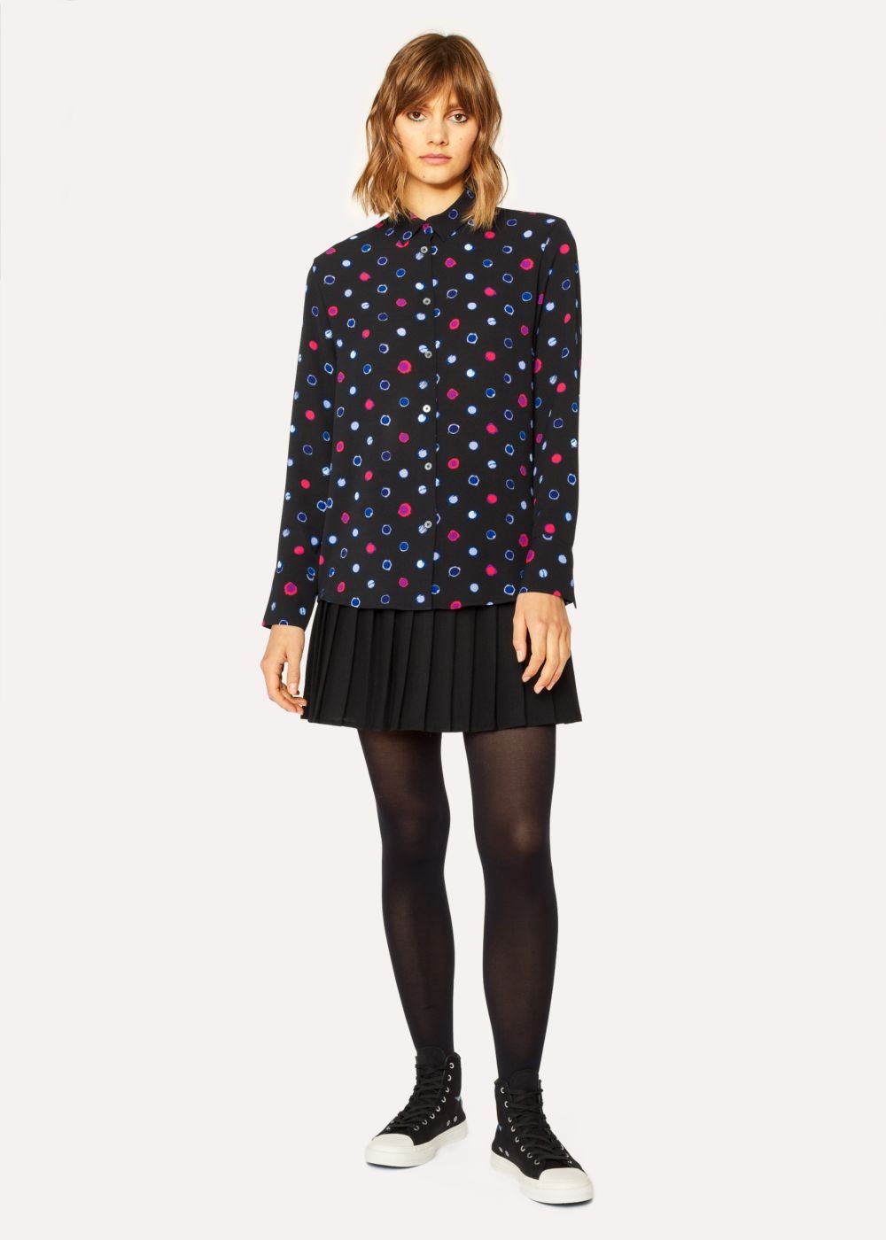Paul Smith Women's Black 'scribble Spot' Shirts