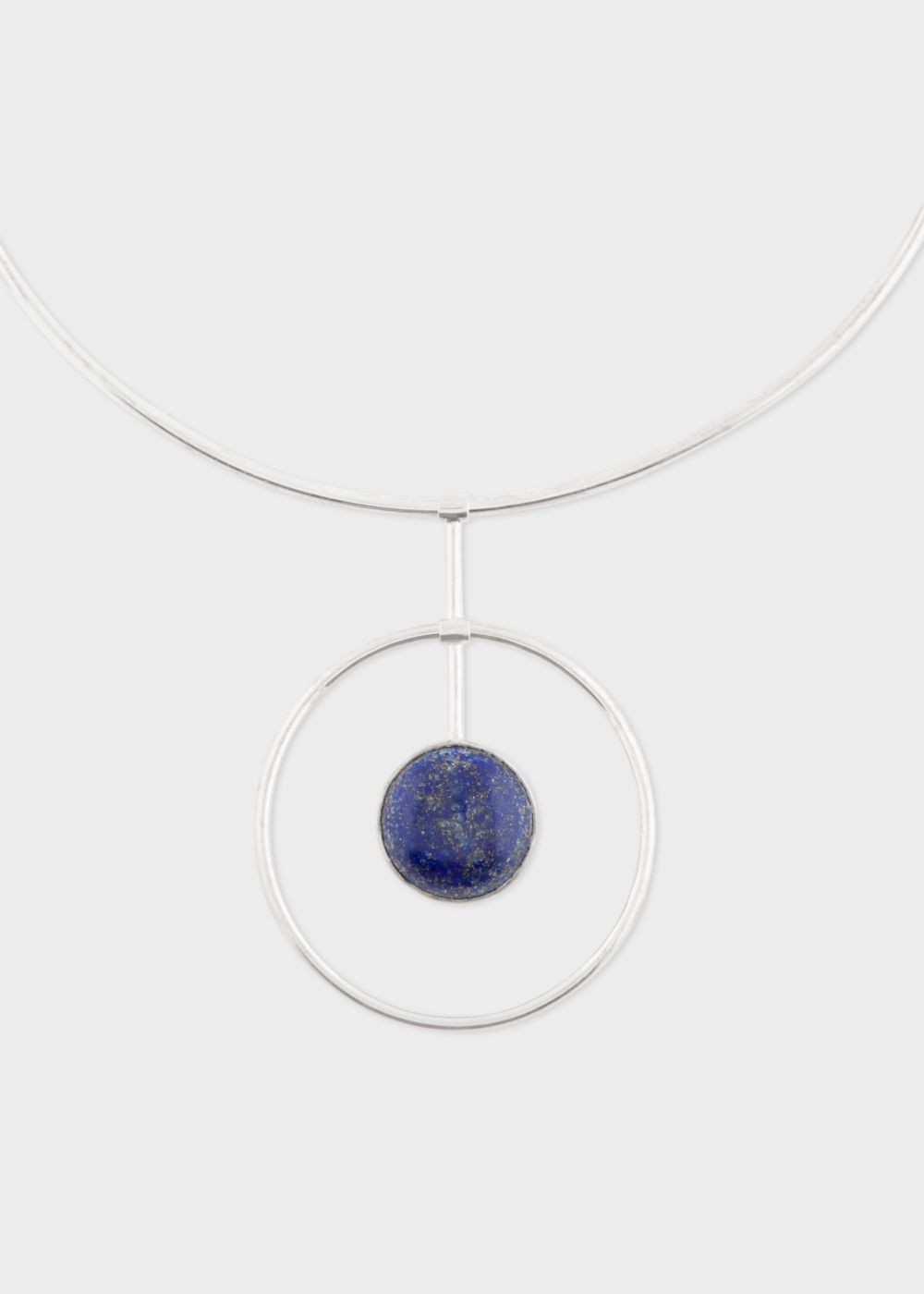 Paul Smith Rachel Entwistle + Paul Smith - Sterling Silver Loop Necklace With Blue Lapis Lazuli Stone Accessories Women