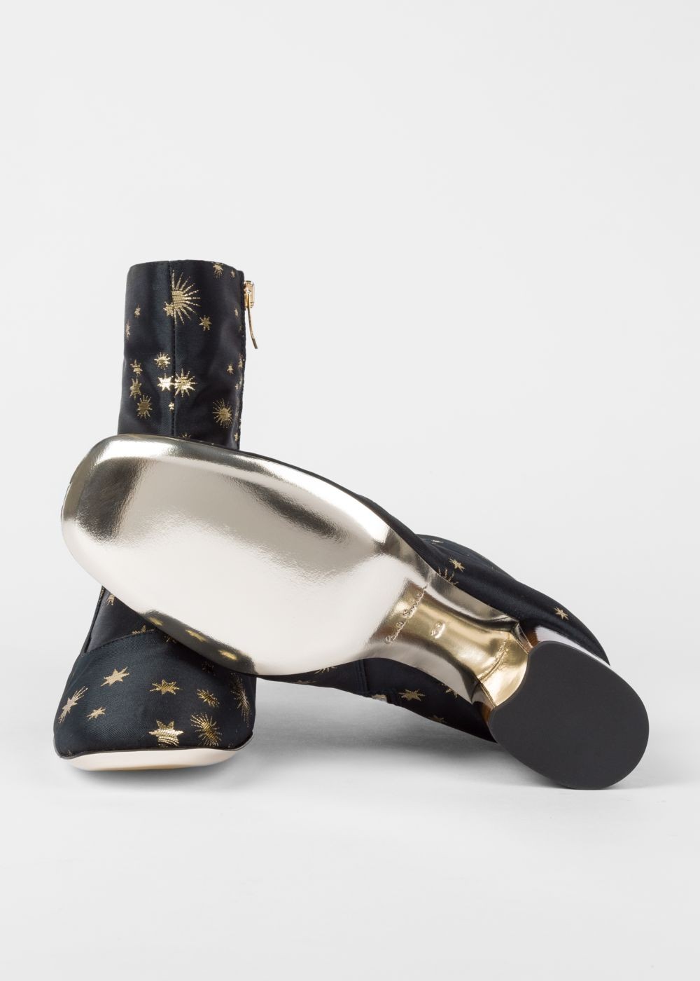 Paul Smith Women'S Dark Navy 'Gold Star' Jacquard 'Nira' Boots