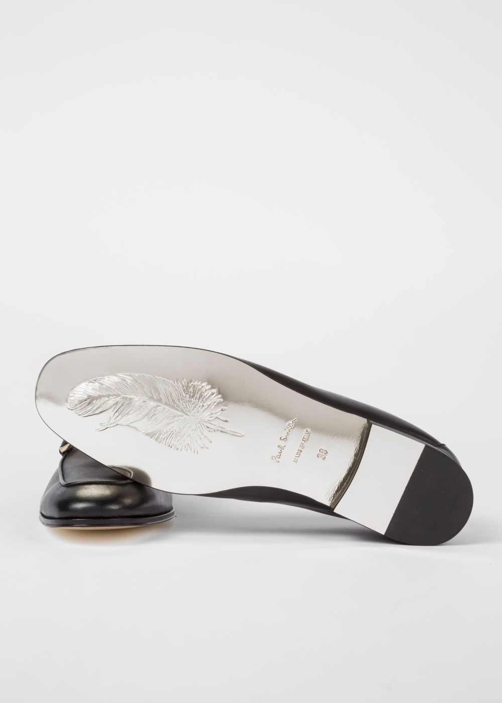 Paul Smith Women's Dark Navy Leather 'grover' Loafers Shoe