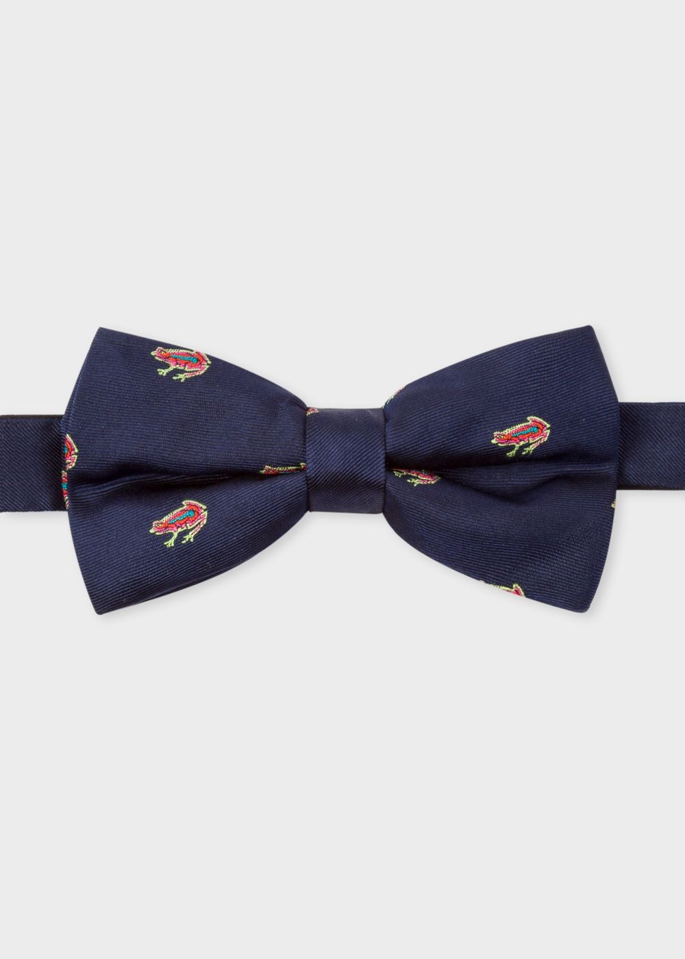Paul Smith Mens's Navy Embroidered 'dreamer Frog' Silk Bow Tie