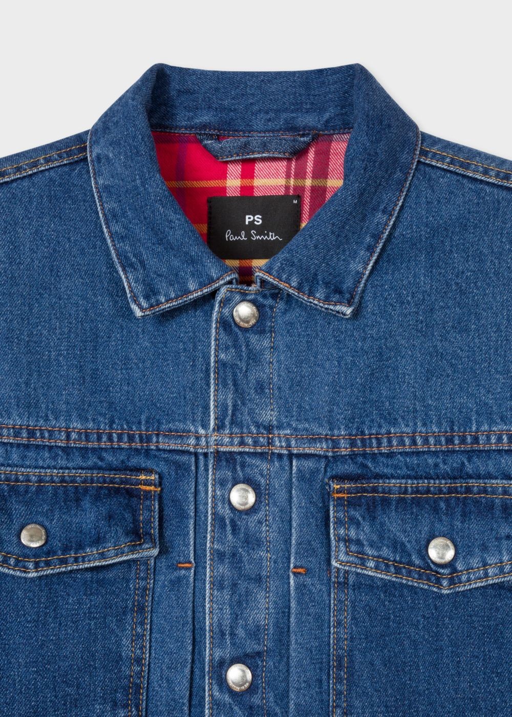 Paul Smith Men's Mid-Wash Pleat-Front Lined Denim Jackets
