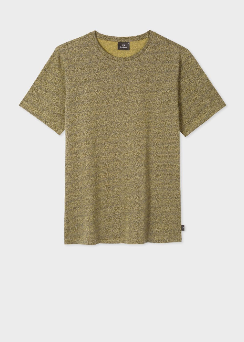 Paul Smith Men's Ochre And Petrol Blue Flecked Cotton T-Shirts