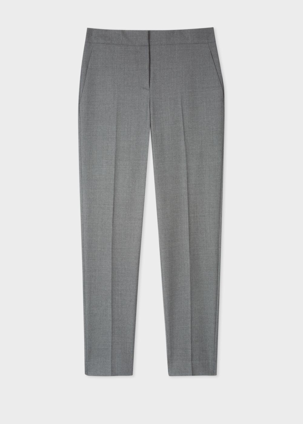 Paul Smith A Suit To Travel In - Women's Classic-Fit Grey Marl Wool Pants