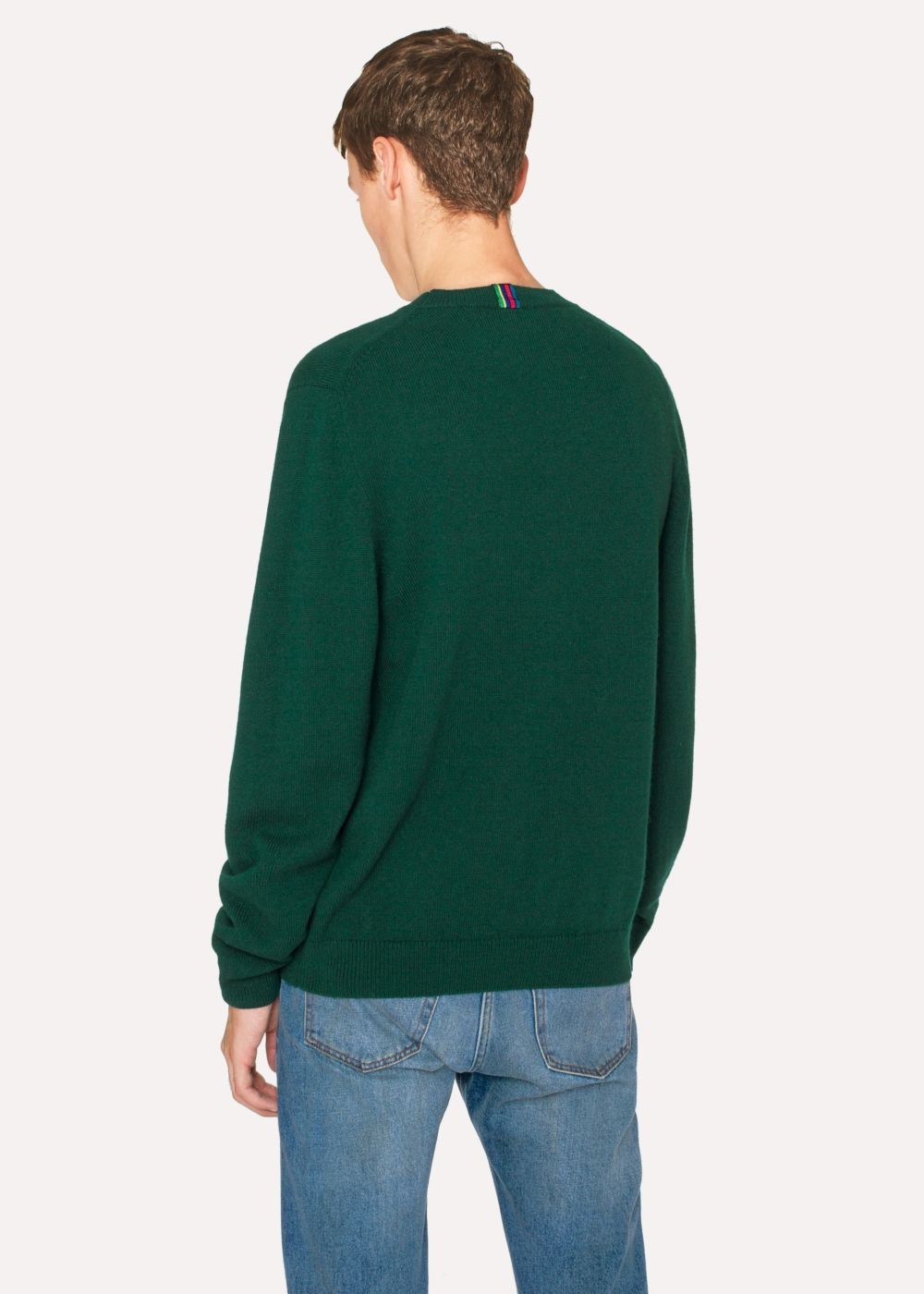 Paul Smith Men's Dark Green Lambswool Sweater
