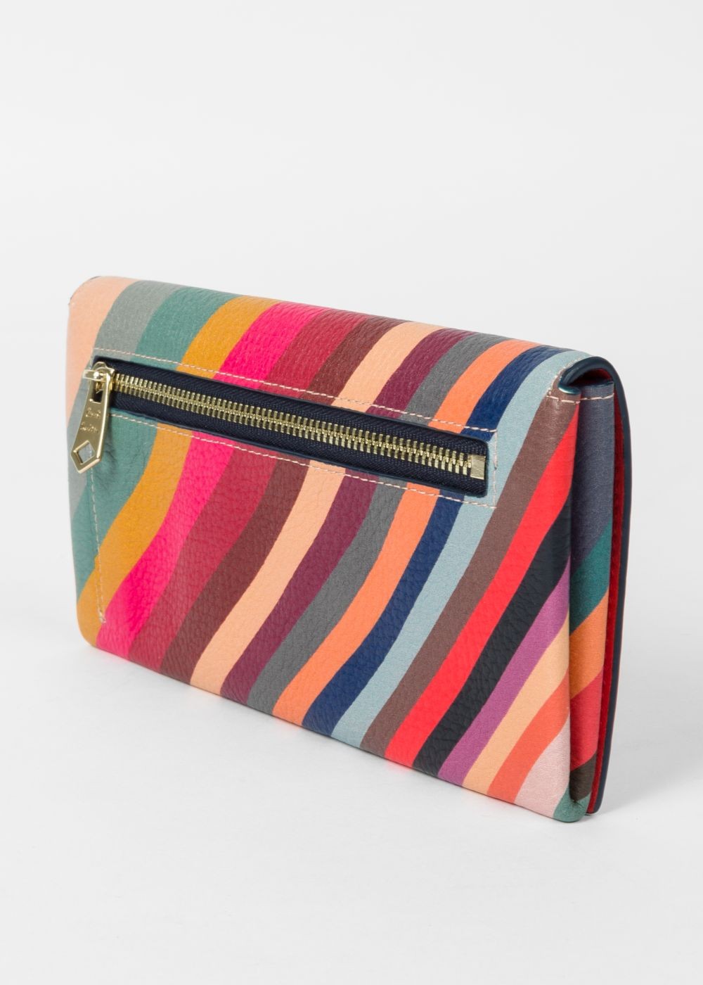 Paul Smith Lady's 'swirl' Print Leather Tri-Fold Wallet