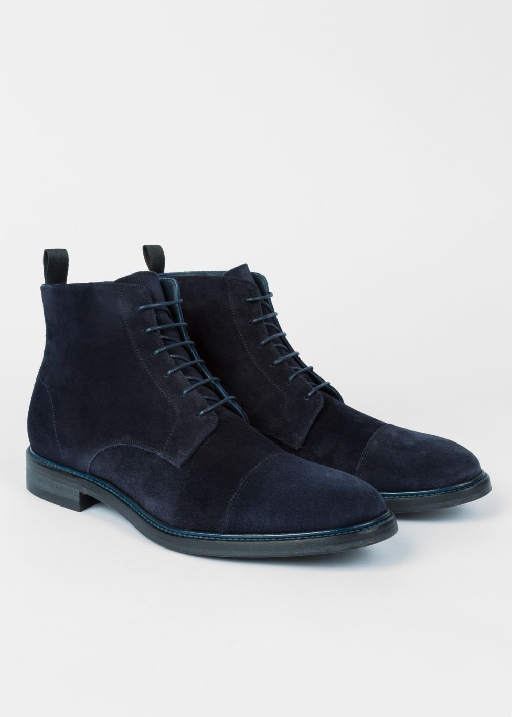 Paul Smith Men'S Navy Suede 'JarMen' Boots