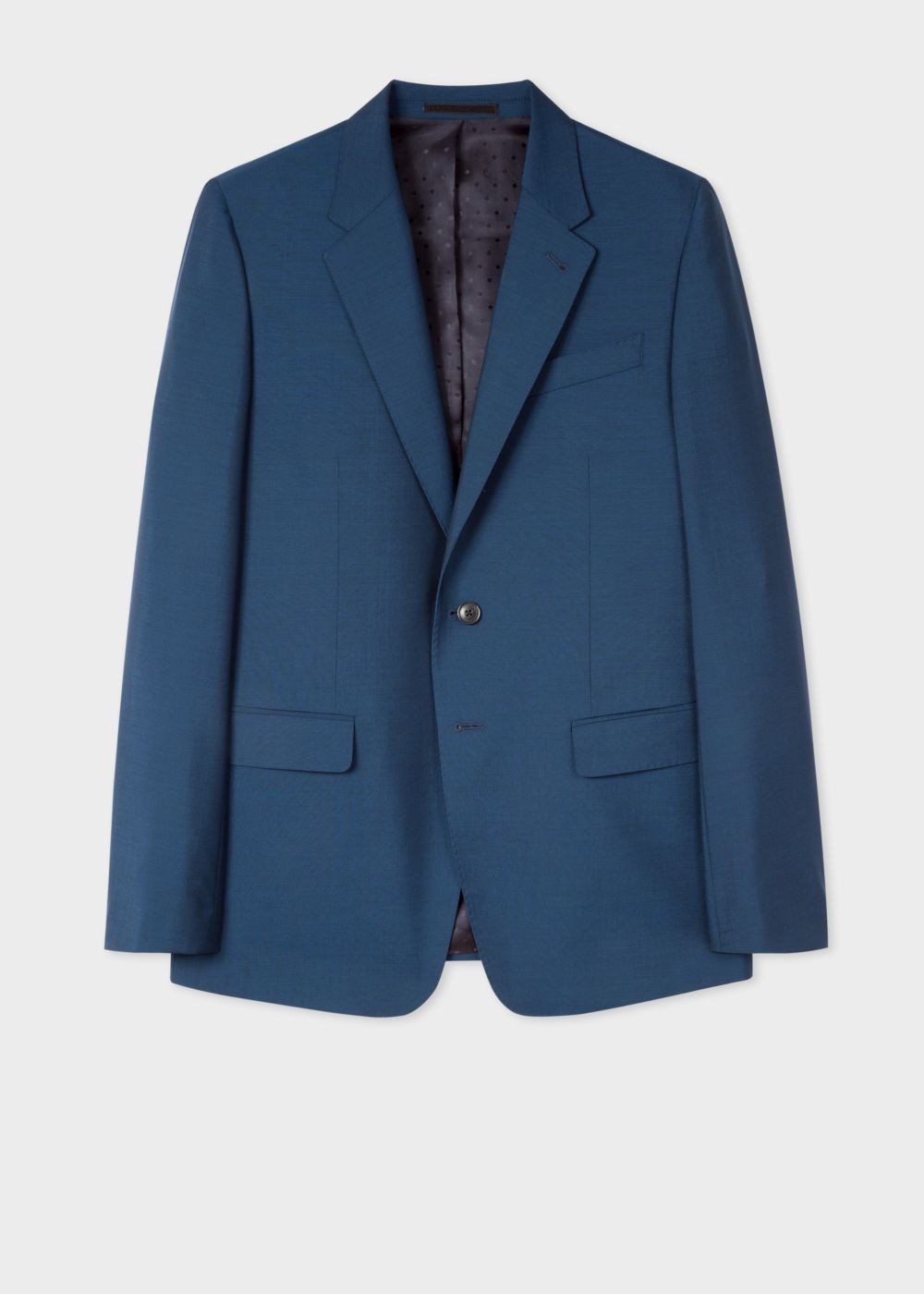 Paul Smith Men's Tailored-Fit Prussian Blue Wool-Mohair Suit
